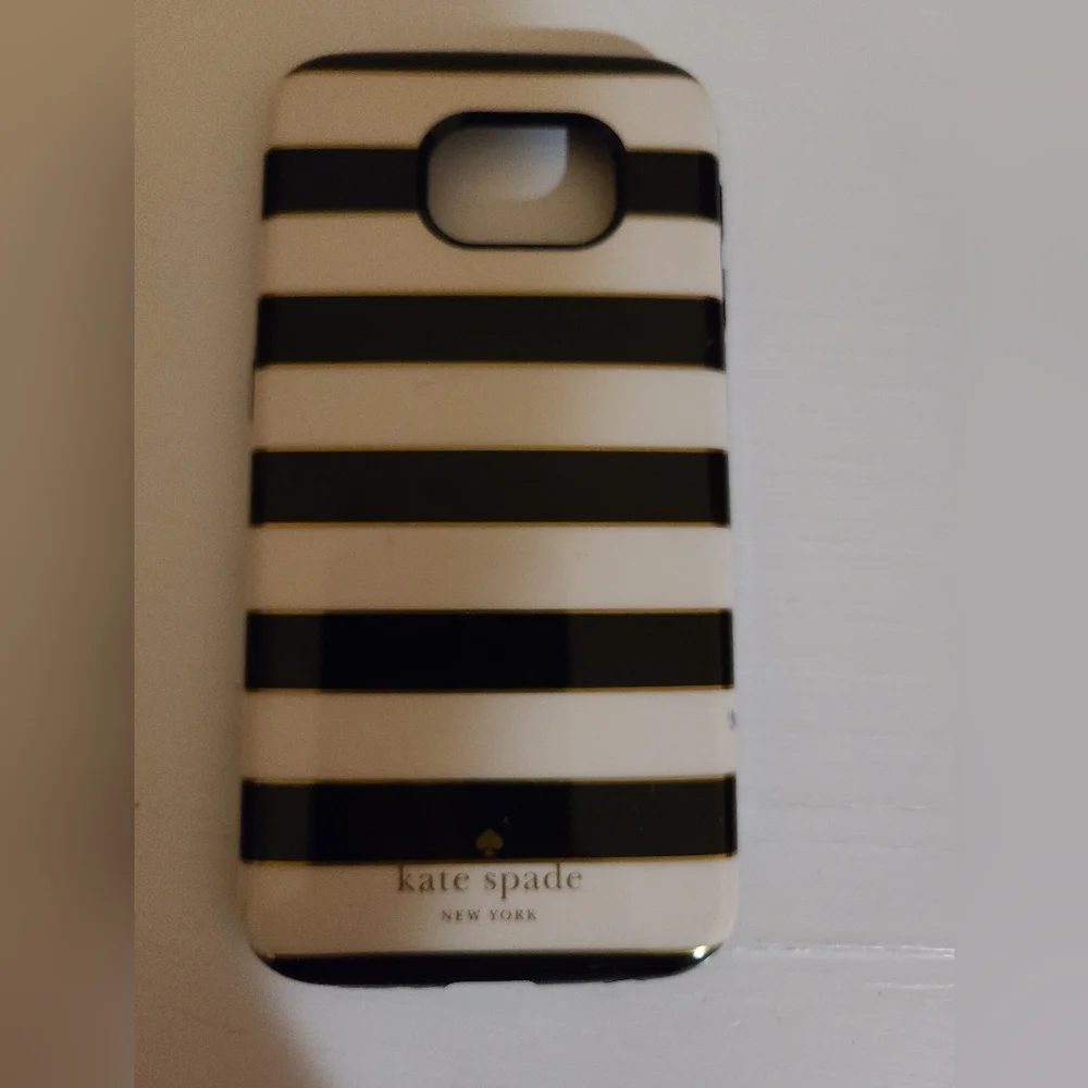 Black and White Striped Kate Spade Phone Cover